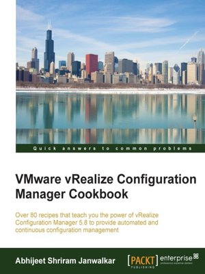 cover image of VMware vRealize Configuration Manager Cookbook